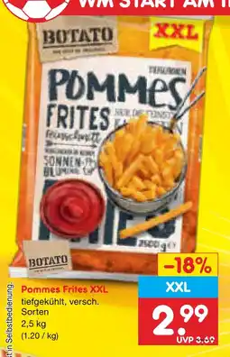Netto Marken-Discount Botato pommes frites xxl Angebot