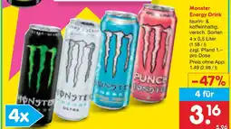 Netto Marken-Discount Monster energy drink Angebot