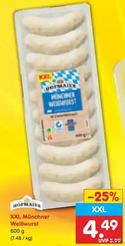 Netto Marken-Discount Xxl münchner weißwurst Angebot