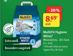 Fressnapf Multifit hygiene white mineralstreu Angebot