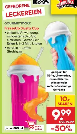 Netto Marken-Discount Gourmetmaxx freezeup slushy cup Angebot