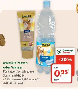 Fressnapf Multifit pasten oder wasser Angebot