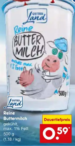 Netto Marken-Discount Gutes land reine buttermilch Angebot