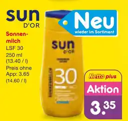 Netto Marken-Discount Sun d'or sonnenmilch lsf 30 Angebot