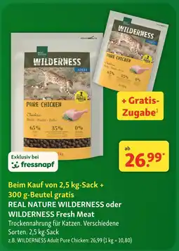 Fressnapf Real nature wilderness adult pure chicken Angebot
