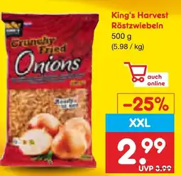 Netto Marken-Discount King's harvest röstzwiebeln Angebot