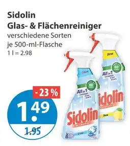 V Markt Sidolin glas- & flächenreiniger Angebot