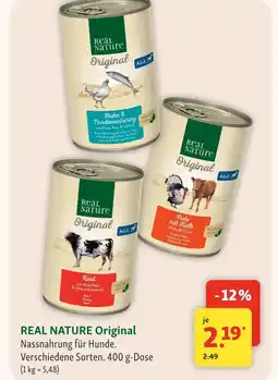 Fressnapf Real nature original nassnahrung für hunde Angebot