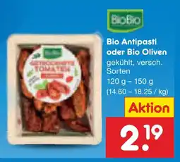 Netto Marken-Discount Biobio bio antipasti oder bio oliven Angebot