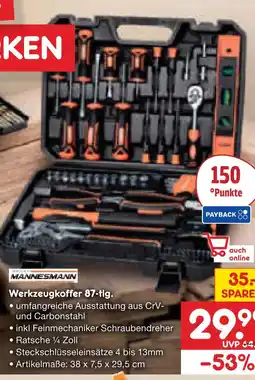 Netto Marken-Discount Mannesmann werkzeugkoffer 87-tlg Angebot