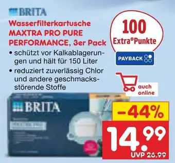 Netto Marken-Discount Brita wasserfilterkartusche maxtra pro pure performance Angebot
