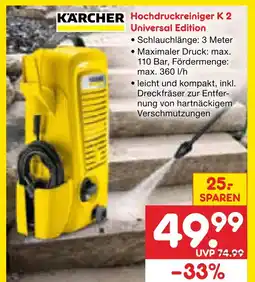 Netto Marken-Discount Kärcher hochdruckreiniger k 2 universal edition Angebot