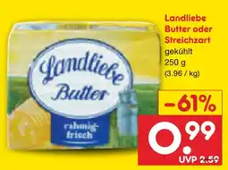 Netto Marken-Discount Landliebe butter oder streichzart Angebot