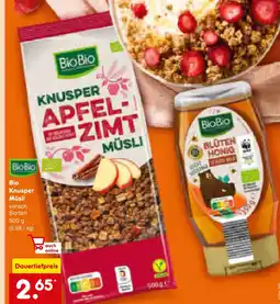 Netto Marken-Discount Biobio bio knusper müsli Angebot