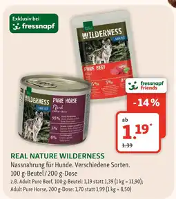 Fressnapf Real nature wilderness pure beef Angebot