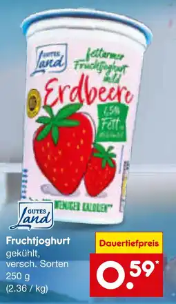 Netto Marken-Discount Gutes land fruchtjoghurt Angebot