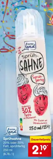 Netto Marken-Discount Gutes land sprüh-sahne Angebot