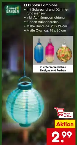 Netto Marken-Discount Led solar lampions Angebot