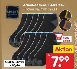 Netto Marken-Discount Spirit arbeitssocken, 10er pack Angebot