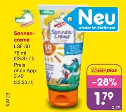Netto Marken-Discount Sonnencreme lsf 50 Angebot