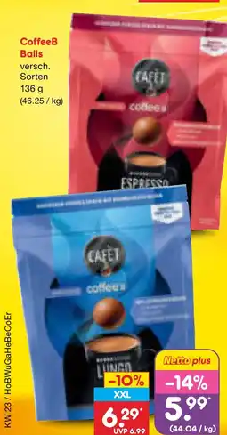 Netto Marken-Discount Coffeeb kaffee balls Angebot