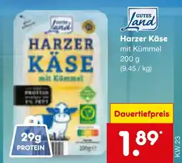 Netto Marken-Discount Gutes land harzer käse mit kümmel Angebot