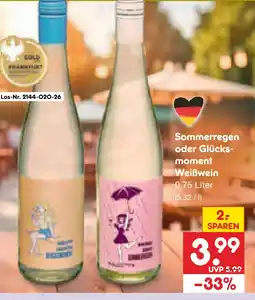 Netto Marken-Discount Sommerregen oder glücksmoment weißwein Angebot