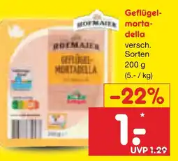 Netto Marken-Discount Geflügelmortadella Angebot
