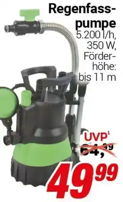 CENTERSHOP Regenfasspumpe Angebot