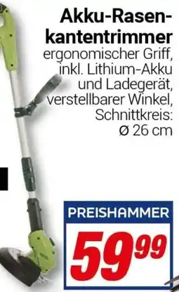 CENTERSHOP Akku-Rasenkantentrimmer Angebot