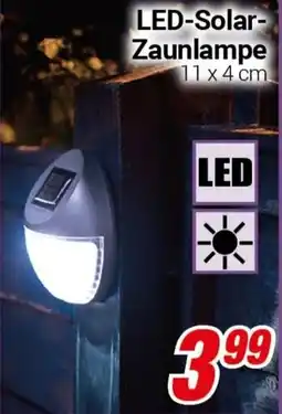 CENTERSHOP LED-Solar Zaunlampe Angebot