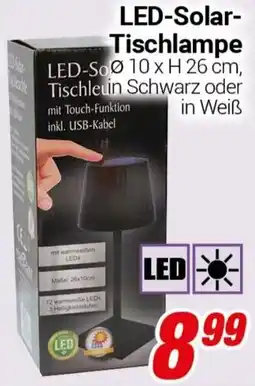 CENTERSHOP LED-Solar Tischlampe Angebot