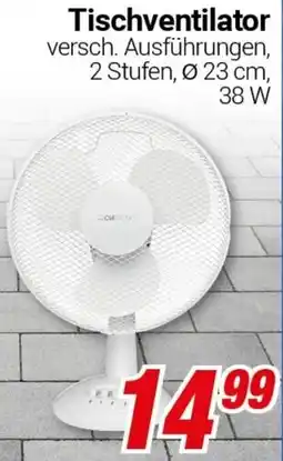 CENTERSHOP Tischventilator Angebot