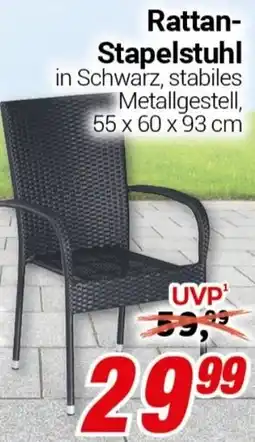 CENTERSHOP Rattan Stapelstuhl Angebot