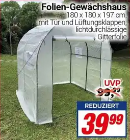 CENTERSHOP Folien-Gewächshaus Angebot