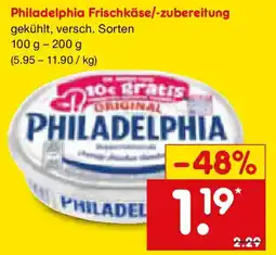 Netto Marken-Discount Philadelphia Frischkäse/-zubereitung Angebot