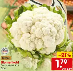 Netto Marken-Discount HEIMAT Blumenkohl Angebot