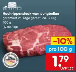 Netto Marken-Discount GUT PONHOLZ Hochrippensteak vom Jungbullen Angebot