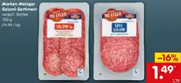 Netto Marken-Discount Marken-Metzger Salami-Sortiment Angebot