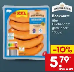 Netto Marken-Discount Hofmaier Bockwurst Angebot