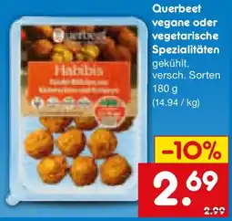 Netto Marken-Discount Querbeet vegane oder vegetarische Spezialitäten Angebot