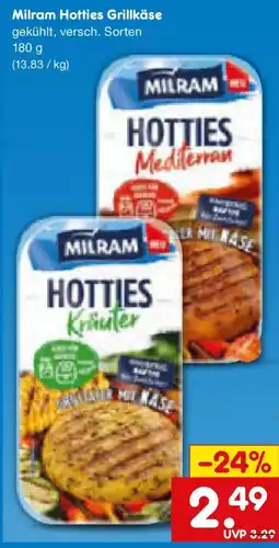 Netto Marken-Discount Milram Hotties Grillkäse Angebot