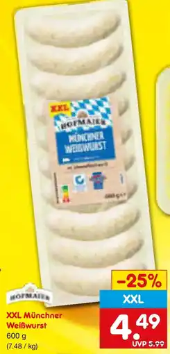 Netto Marken-Discount Hofmaier XXL Münchner Weißwurst Angebot