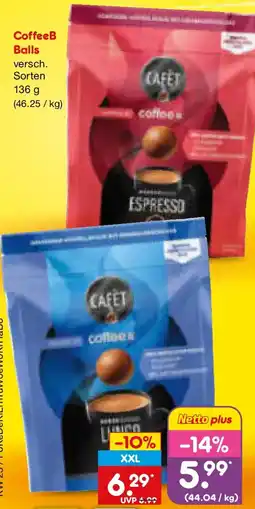 Netto Marken-Discount CoffeeB Balls Angebot
