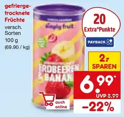 Netto Marken-Discount gefrierge trocknete Früchte Angebot