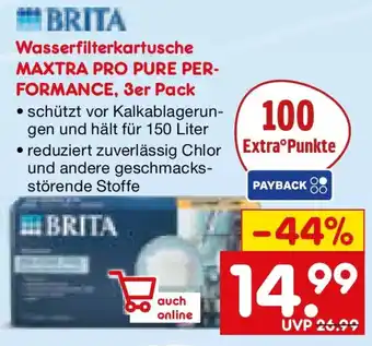 Netto Marken-Discount BRITA Wasserfilterkartusche MAXTRA PRO PURE PER- FORMANCE Angebot
