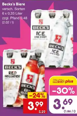 Netto Marken-Discount Becks's Biere Angebot
