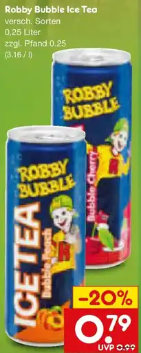 Netto Marken-Discount Robby Bubble Ice Tea Angebot