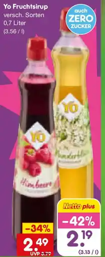 Netto Marken-Discount Yo Fruchtsirup Angebot
