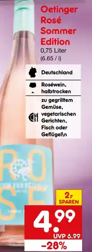 Netto Marken-Discount Oetinger Rosé Sommer Edition Angebot